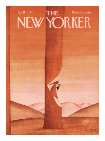 The New Yorker Cover - April 11, 1970 by Jean-Michel Folon Pricing Limited Edition Print image