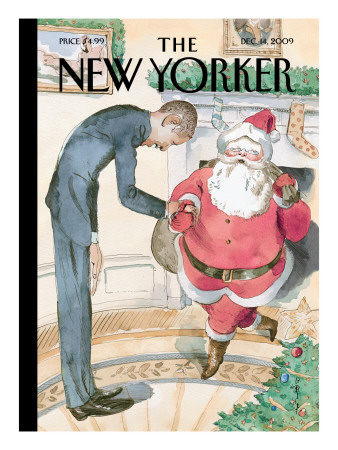 The New Yorker Cover - December 14, 2009 by Barry Blitt Pricing Limited Edition Print image