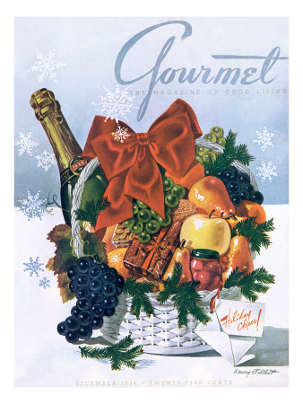 Gourmet Cover - December 1944 by Henry Stahlhut Pricing Limited Edition Print image