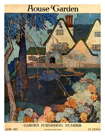 House & Garden Cover - June 1917 by Porter Woodruff Pricing Limited Edition Print image