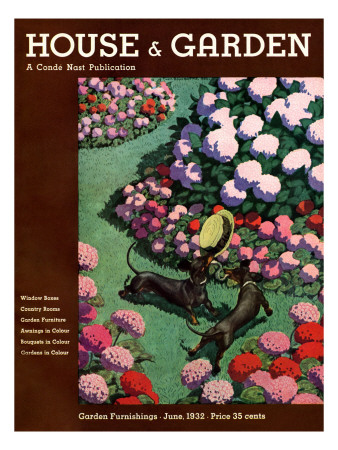 House & Garden Cover - June 1932 by Pierre Brissaud Pricing Limited Edition Print image