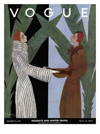 Vogue Cover - December 1931 by Georges Lepape Pricing Limited Edition Print image