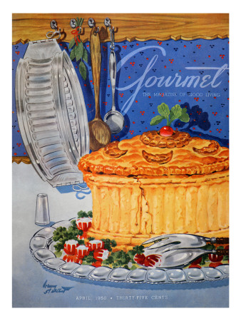 Gourmet Cover - April 1950 by Henry Stahlhut Pricing Limited Edition Print image