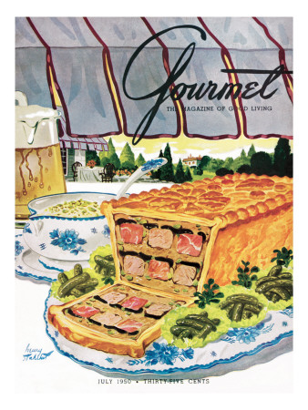 Gourmet Cover - July 1950 by Henry Stahlhut Pricing Limited Edition Print image