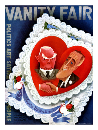 Vanity Fair Cover - February 1933 by Miguel Covarrubias Pricing Limited Edition Print image