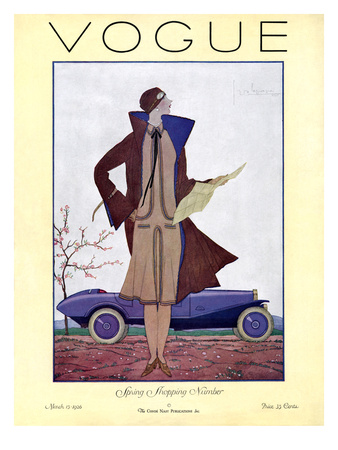 Vogue Cover - March 1926 by Georges Lepape Pricing Limited Edition Print image