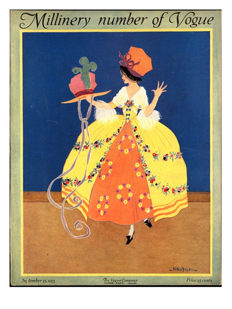 Vogue Cover - September 1915 by Helen Dryden Pricing Limited Edition Print image