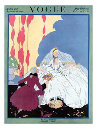 Vogue Cover - May 1916 by Helen Dryden Pricing Limited Edition Print image