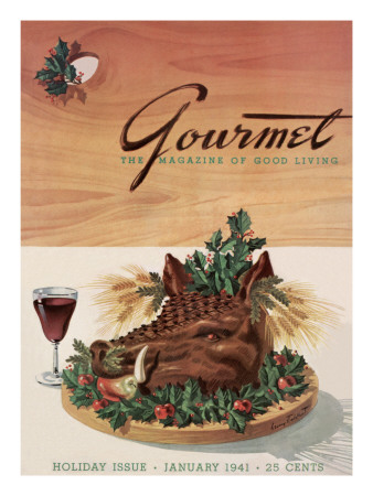 Gourmet Cover - January 1941 by Henry Stahlhut Pricing Limited Edition Print image