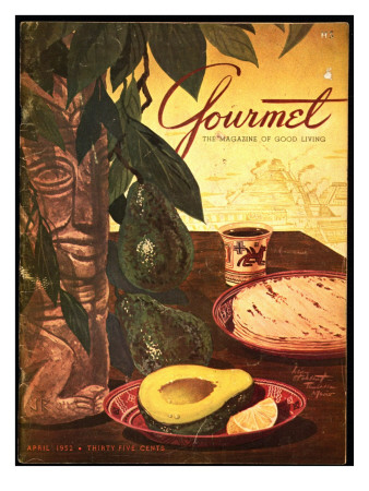 Gourmet Cover - April 1952 by Henry Stahlhut Pricing Limited Edition Print image