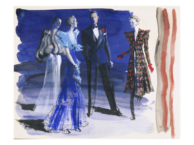 Vogue - June 1936 by Rene Bouet-Willaumez Pricing Limited Edition Print image