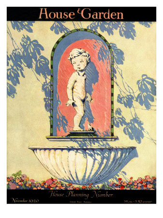 House & Garden Cover - November 1920 by Margaret Harper Pricing Limited Edition Print image