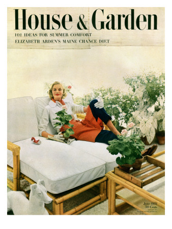 House & Garden Cover - June 1951 by Richard Rutledge Pricing Limited Edition Print image