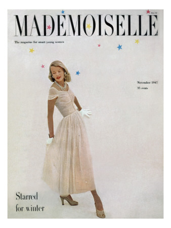 Mademoiselle Cover - November 1947 by Mark Shaw Pricing Limited Edition Print image