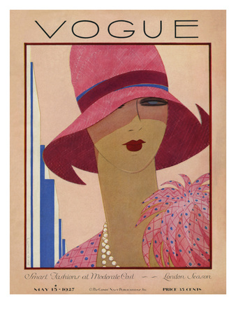 Vogue Cover - May 1927 by Harriet Meserole Pricing Limited Edition Print image