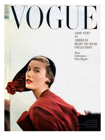 Vogue Cover - September 1949 by Frances Mclaughlin-Gill Pricing Limited Edition Print image