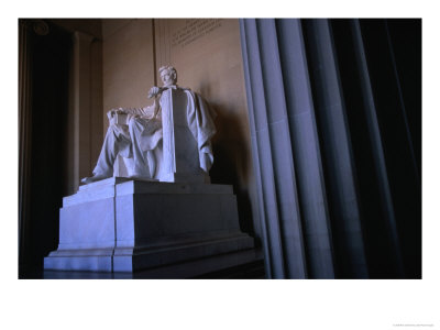 Lincoln Memorial Statue, Washington Dc, Usa by Rick Gerharter Pricing Limited Edition Print image