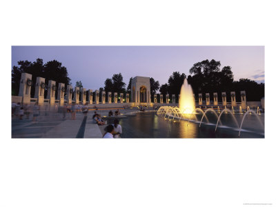 The Pacific Pavilion And Pillars At The World War Ii Memorial by Richard Nowitz Pricing Limited Edition Print image