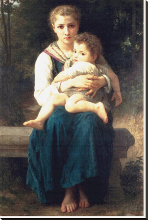 Les Deux Soeurs, C.1877 by William Adolphe Bouguereau Pricing Limited Edition Print image