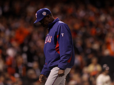 Texas Rangers V San Francisco Giants, Game 1: Ron Washington by Jacobsohn Jed Pricing Limited Edition Print image