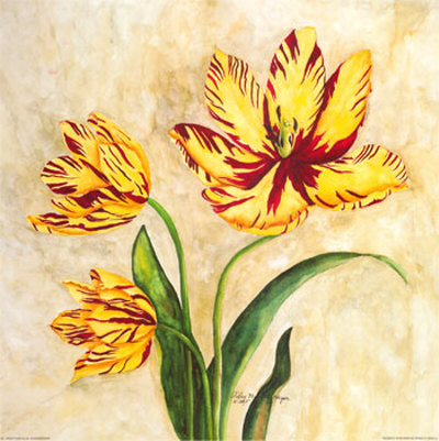 Parrott Tulips Yellow by Pat Monroe Harper Pricing Limited Edition Print image