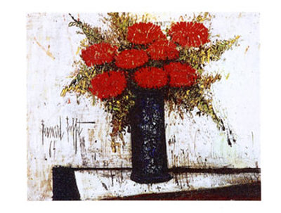 Fleurs Rouges by Bernard Buffet Pricing Limited Edition Print image