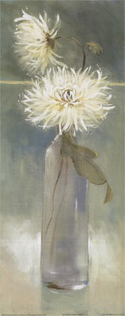White Spider Mums Ii by Adelene Fletcher Pricing Limited Edition Print image