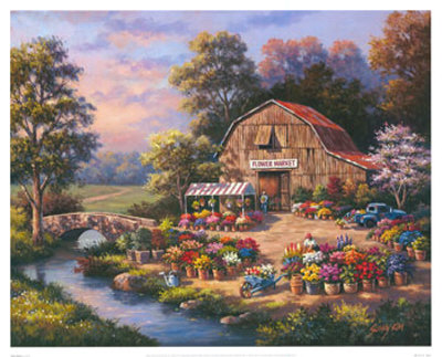 Flower Market by Sung Kim Pricing Limited Edition Print image