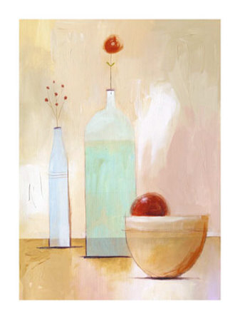 Still Life On Yellow Table by Nicola Evans Pricing Limited Edition Print image