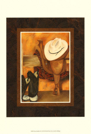 Hat And Saddle by Jennifer Goldberger Pricing Limited Edition Print image