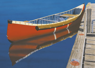 Red Canoe by Greg Snead Pricing Limited Edition Print image