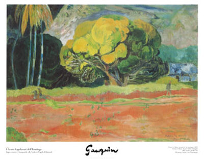At The Foot Of A Mountain by Paul Gauguin Pricing Limited Edition Print image
