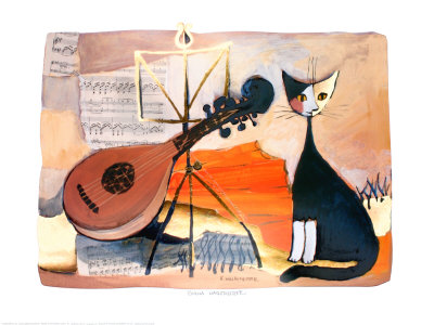 Waiting For The Concert by Rosina Wachtmeister Pricing Limited Edition Print image