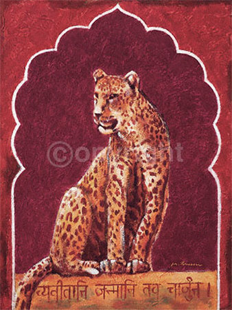 Tall Leopard I by Mike Brown Pricing Limited Edition Print image