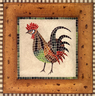 Mosaic Rooster Iv by Katharine Gracey Pricing Limited Edition Print image