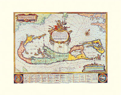 Map Of Bermuda by Willem Janszoon Blaeu Pricing Limited Edition Print image