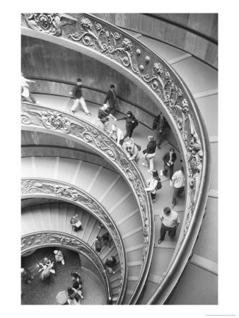 Vatican Staircase, Rome, Italy by Walter Bibikow Pricing Limited Edition Print image