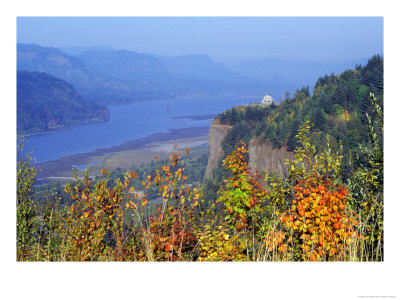 Vista House, Crown Point, Columbia River Gorge, Oregon, Usa by Janis Miglavs Pricing Limited Edition Print image