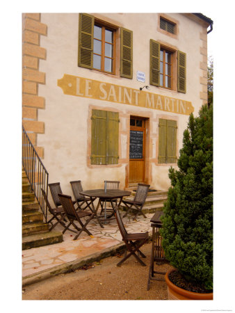 Le Saint Martin Restaurant, Burgundy, France by Lisa S. Engelbrecht Pricing Limited Edition Print image