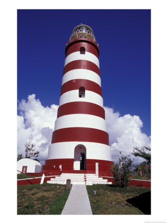 Candystripe Lighthouse, Elbow Cay, Bahamas, Caribbean by Greg Johnston Pricing Limited Edition Print image