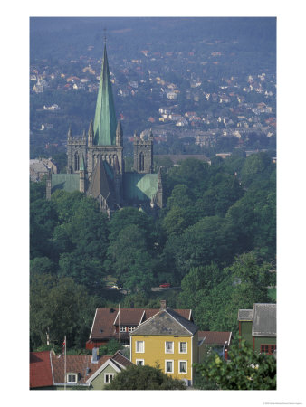 Nidaros Cathedral, Trondheim, Norway by Walter Bibikow Pricing Limited Edition Print image