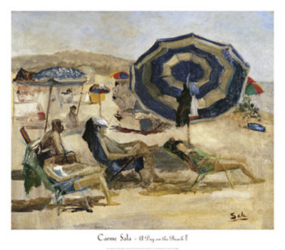 A Day On The Beach Ii by Carme Sala Pricing Limited Edition Print image