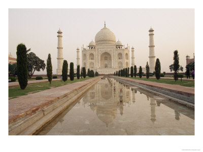 View Of The Taj Mahal Early In The Morning by Eightfish Pricing Limited Edition Print image