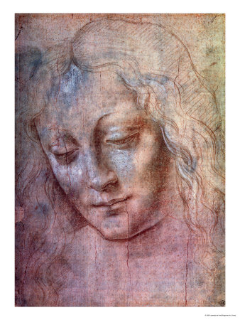 Head Of A Woman by Leonardo Da Vinci Pricing Limited Edition Print image