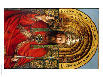 God The Father, Detail Of The Central Panel Of The Ghent Altarpiece, 1432 by Hubert & Jan Van Eyck Pricing Limited Edition Print image