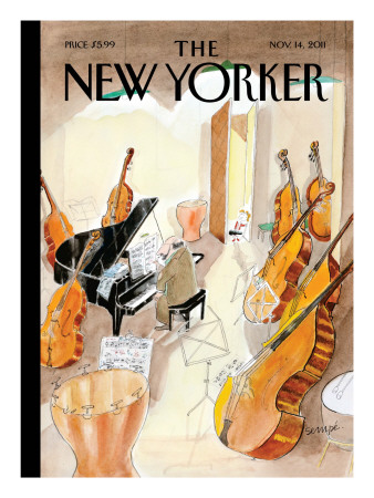 The New Yorker Cover - November 14, 2011 by Jean-Jacques Sempé Pricing Limited Edition Print image