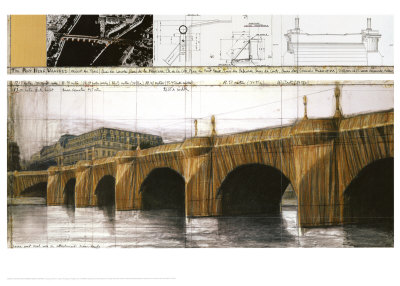 The Pont Neuf Wrapped - Project For Paris I by Christo Pricing Limited Edition Print image