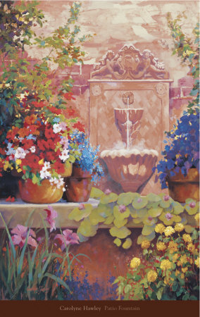 Patio Fountain by Hawley Pricing Limited Edition Print image