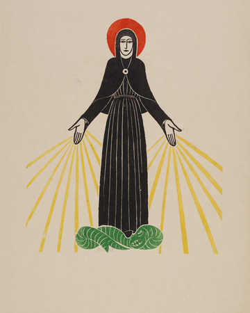 Our Lady Of Lourdes by Eric Gill Pricing Limited Edition Print image