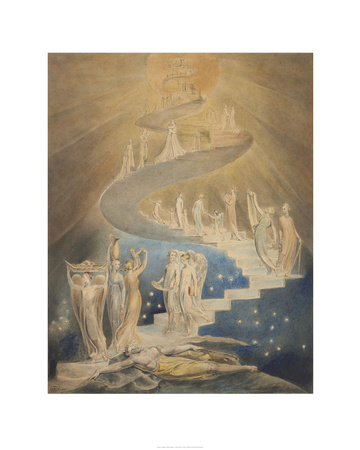 Jacob's Ladder by William Blake Pricing Limited Edition Print image
